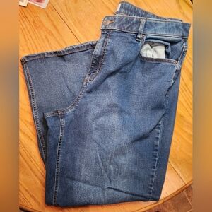 Penningtons Wide Leg Blue Denim Jeans Size 22